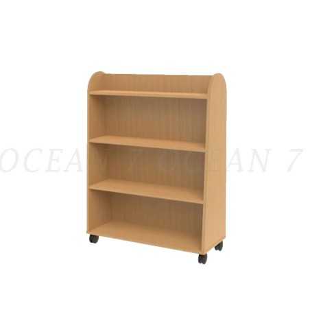 Bibliothèque Maternelle Double face sur roulettes