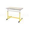 TABLE SCOLAIRE DOUBLE 130X50 Ajustable T4 a T6