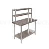 TABLE CUISINE INOX avec ETAGERE