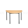 Table reunion demi lune 120cm