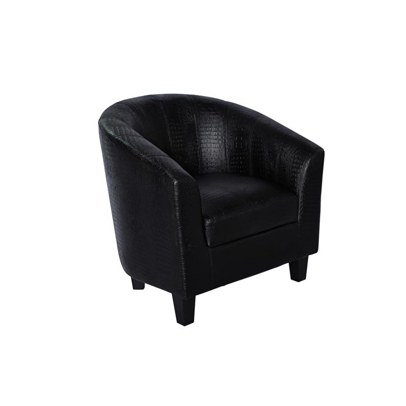 Fauteuil confort Tempo PU Crocodile